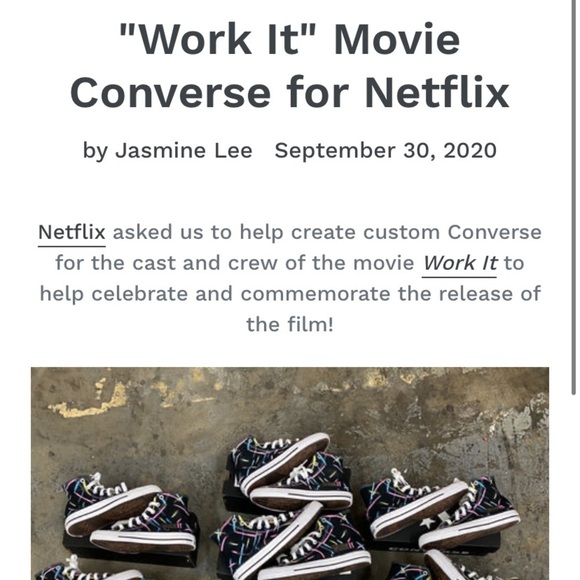 NIB WORK IT movie shoes Converse - Picture 2 of 6